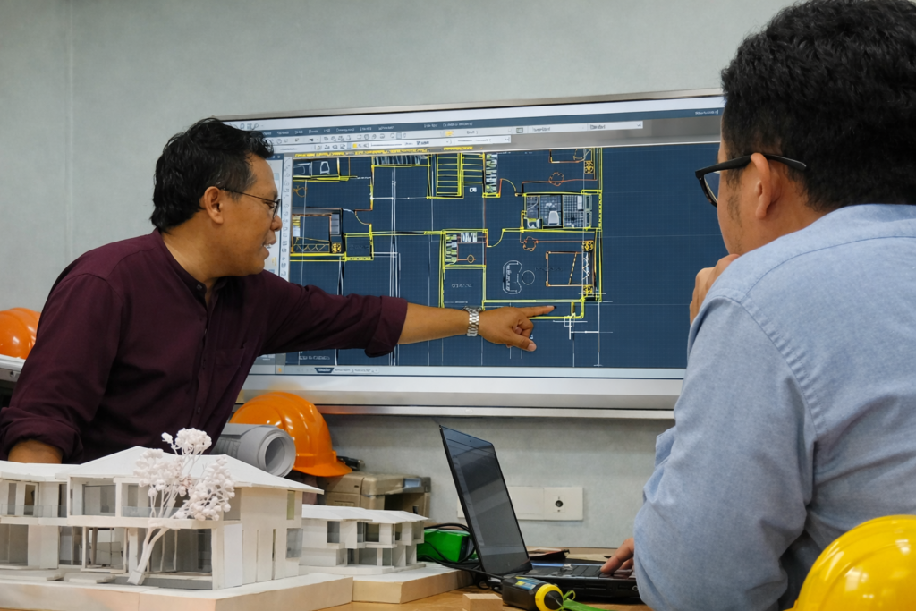 รับเหมาก่อสร้างแบบเทิร์นคีย์ ออกแบบโดยบริษัทพันธมิตรในสังกัดพร้อมสร้าง